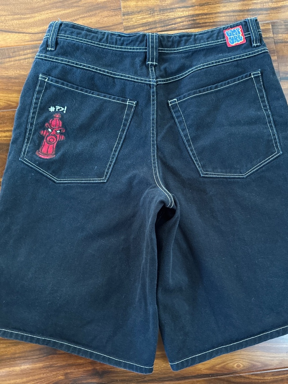 Empyre  Jorts Shorts Men tag sz 34 Black Y2K